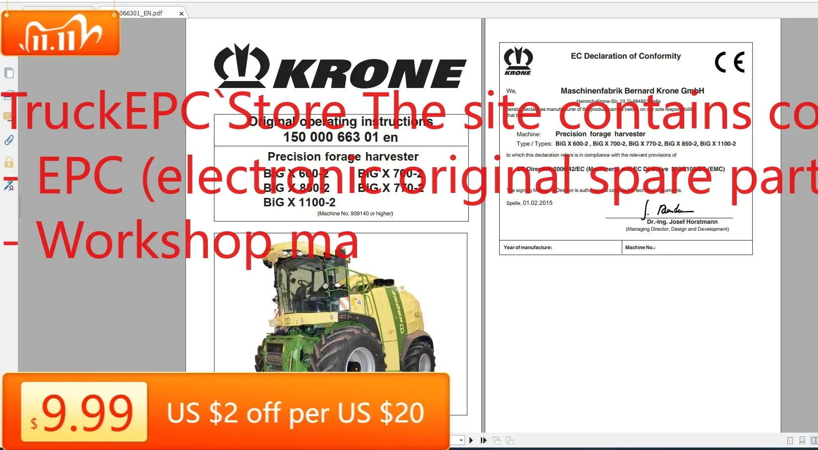 

TruckEPC Krone Agricultural 16,7 ГБ Все модели Руководство по эксплуатации Обновлено 06.2021