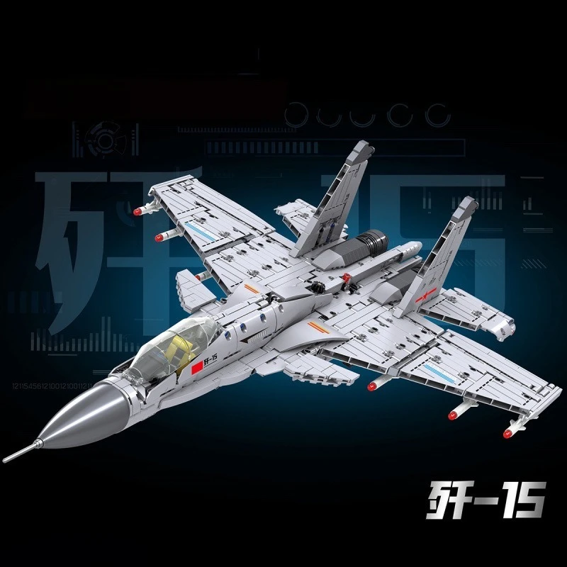 

J-15 Fighter 3068 Educational Building Blocks Toy Assembly Children's Plaything Smart Puzzle Construction Set
