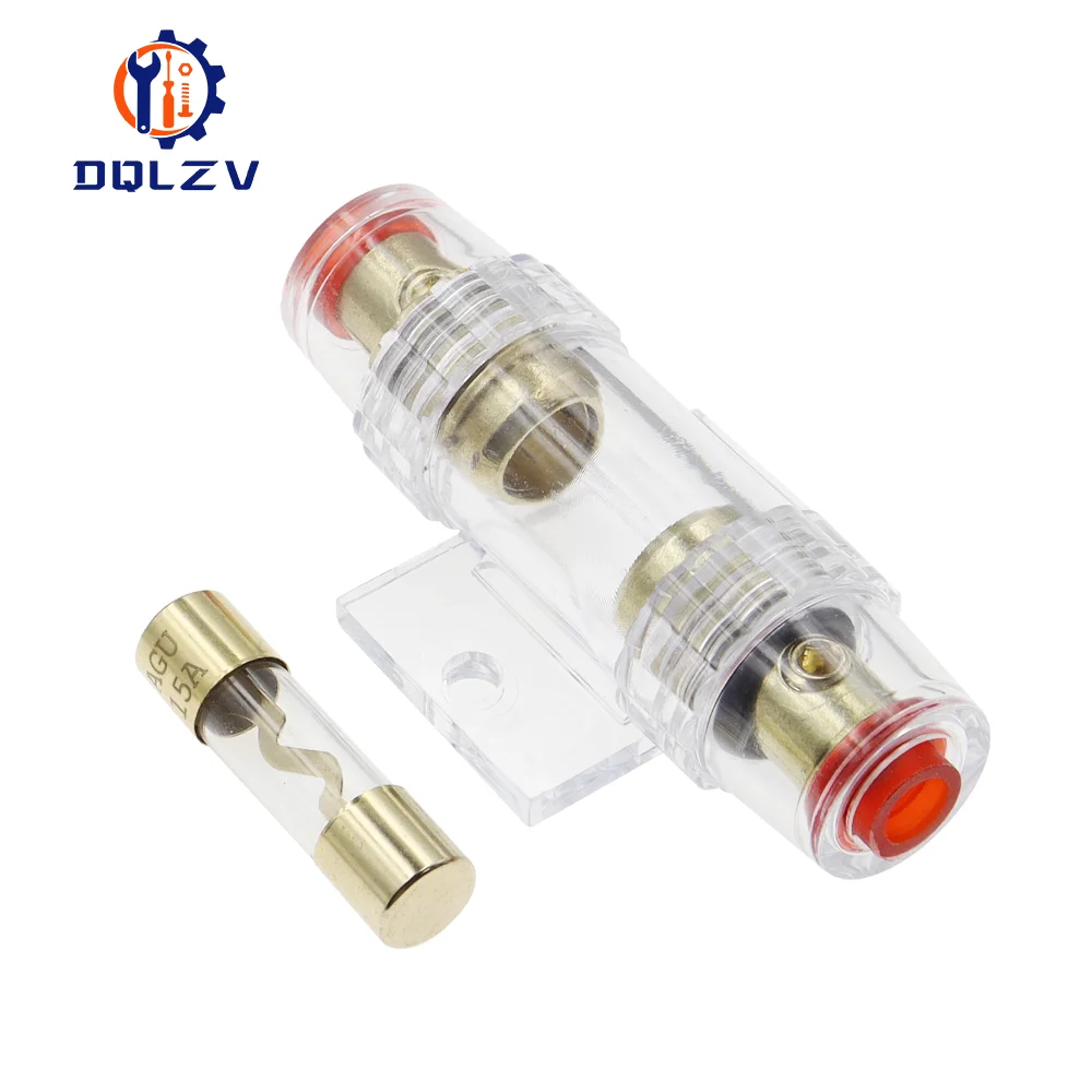 

1Set Fuse Holder Block For Car Vehicle Subwoofer Audio In Line AMP Amplifier Cable Gauge Gold Plated