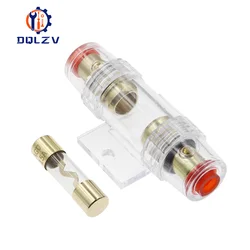 1Set Fuse Holder Block For Car Vehicle Subwoofer Audio In Line AMP Amplifier Cable Gauge Gold Plated