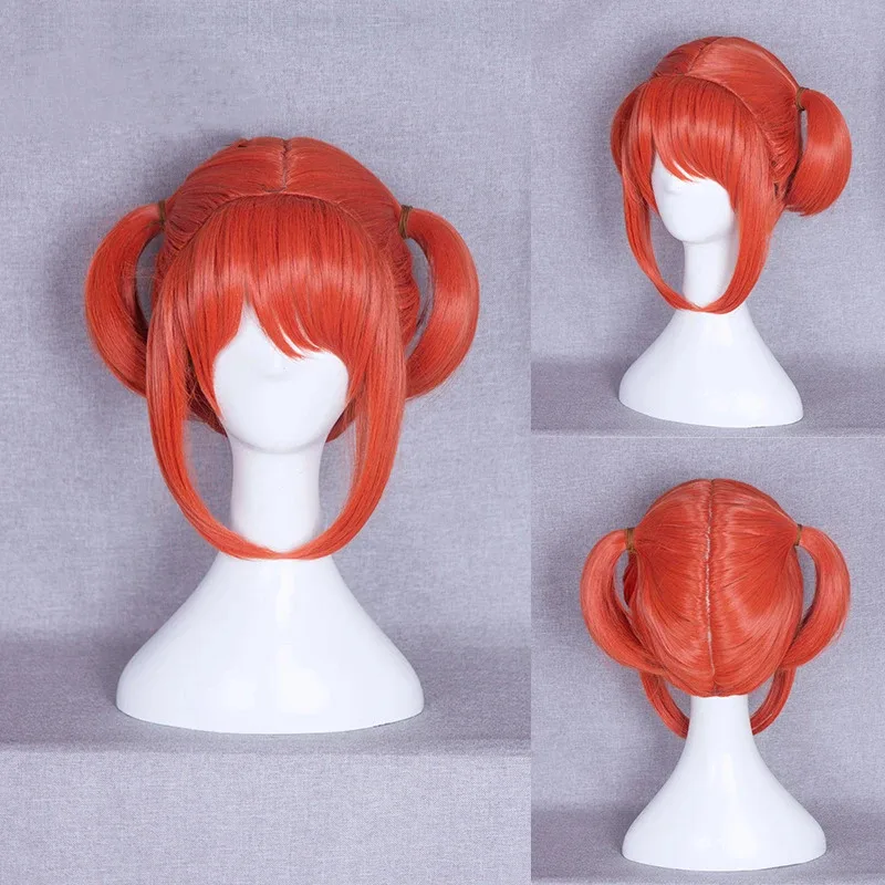 Новинка 2025, костюм Gintama Soul, женский японский аниме Kagura, китайское платье, парик, одежда для косплея, кунг-фу, наряды Cheongsam