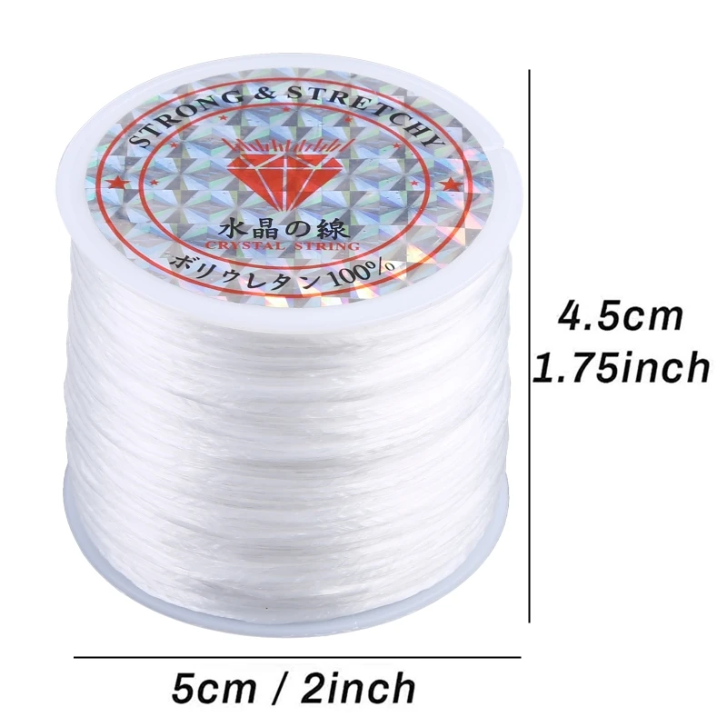 

Stretchy Bracelet Cord Bead String Elastic Beading String Clear Elastic String Stretch Cord Jewelry Bracelet String 100m F3MD