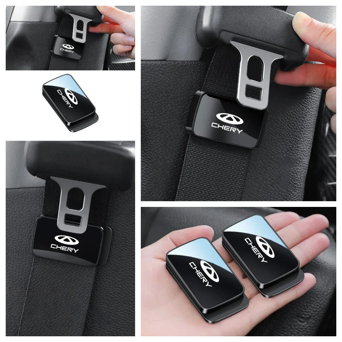 Auto Magnetic Car Seat Belt Positioner Adjustable Fix Holder for Chery Tiggo 5X 7 Pro 8 Pro Omoda C5 Jaecoo J7 Interior Parts