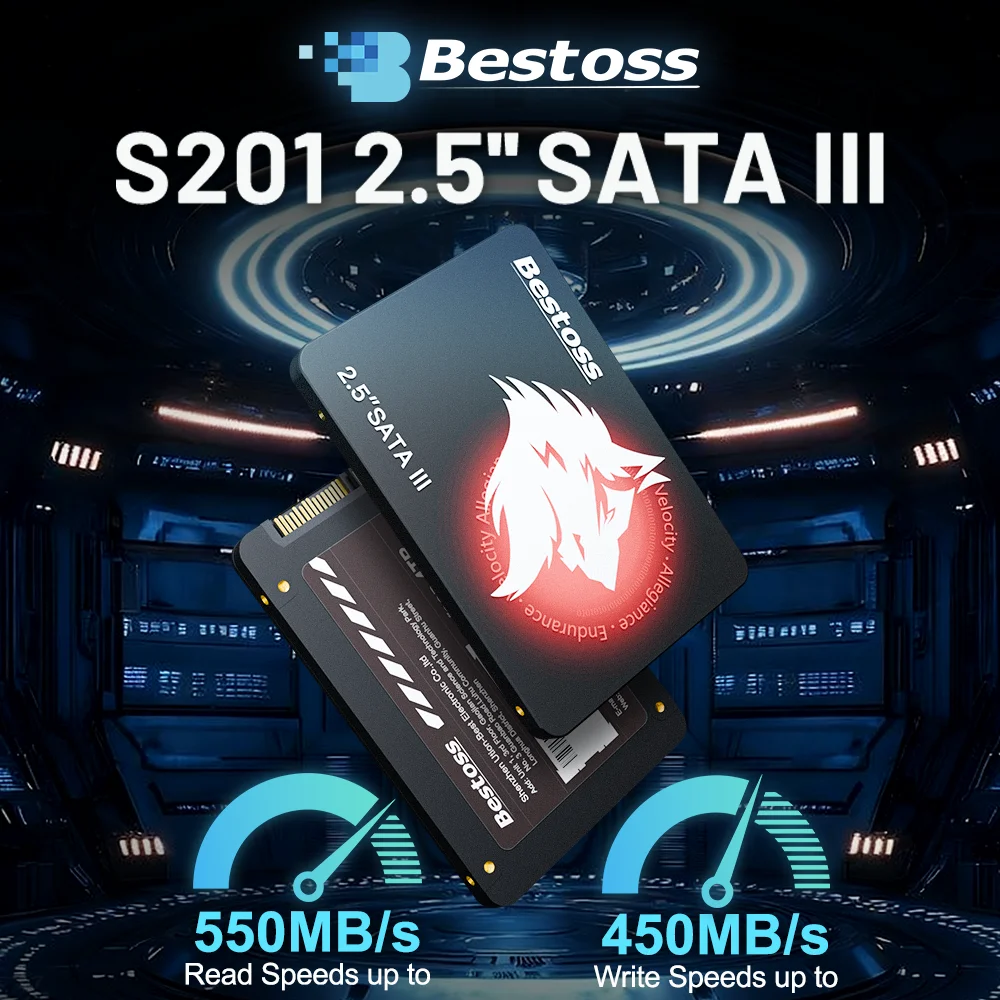 Bestoss SSD 2,5 polegadas Sata 3.0 120GB 128GB 240GB 256GB 480GB 512GB 1TB 2TB Disco rígido de estado sólido para PC/Laptop