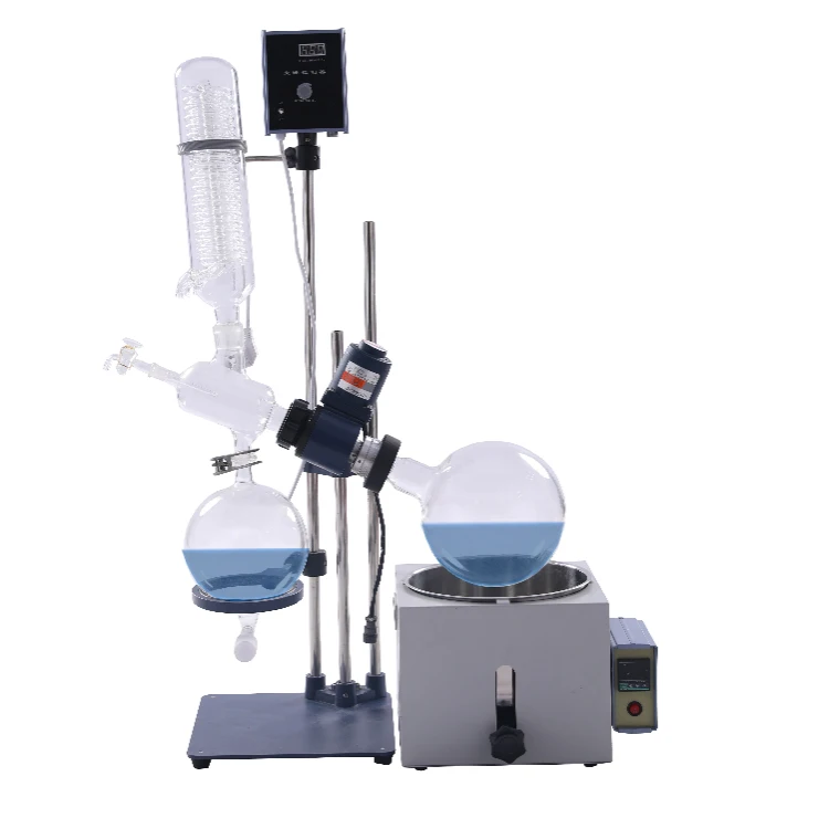 

RE-501China 5l Lab Essential Oil Vacuum Distillation Apparatus Alcohol Solvent Destiller Manual Lifting Rotary Evaporator Price