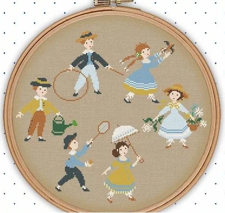 

Набор для вышивки крестом, наборы для вышивания, вязальные спицы для вышивания, полный набор, шесть детей 39-37 лет