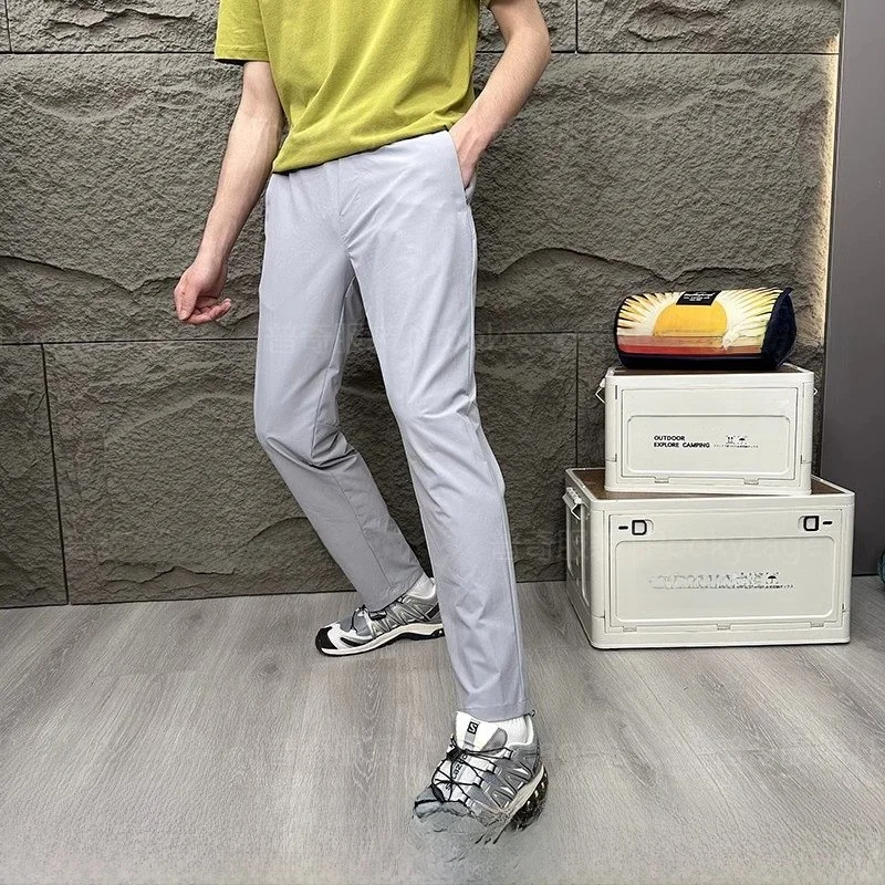 

Легкие весенне-летние мужские повседневные брюки, дышащие водонепроницаемые уличные эластичные прямые брюки Faion Urban Sle Youth Clo...