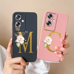 For Oppo A79 A2 5G Case Luxury Letters Smooth Liquid Silicone Protective Cover Shell For OppoA79 Oppo A 79 2 Bumper Capa Fundas