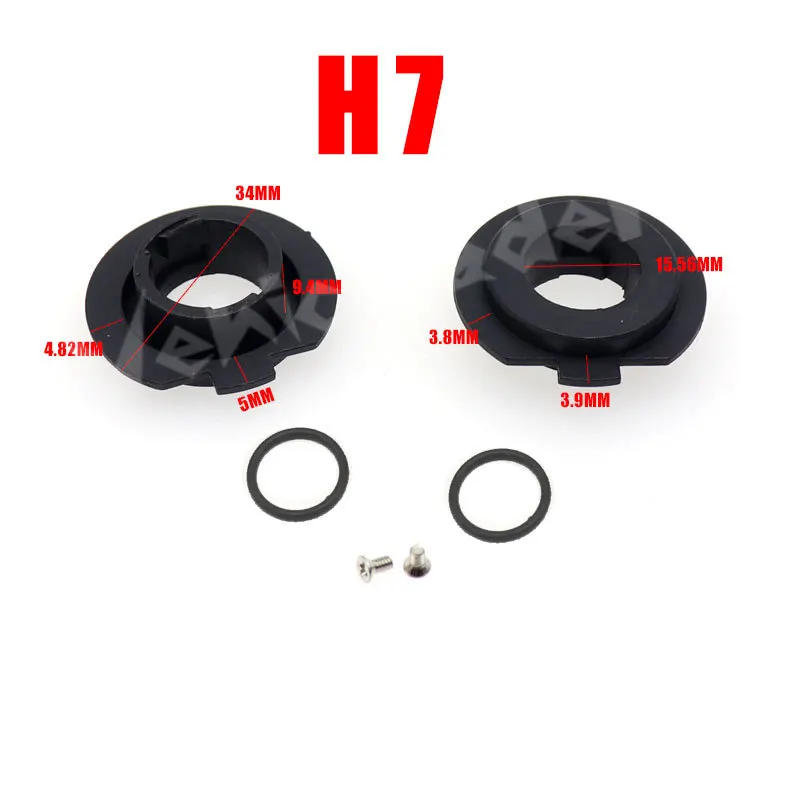 2Pcs H7 Car LED Headlight Bulb Adapter Holder Base Sockets Headlamp Retainers