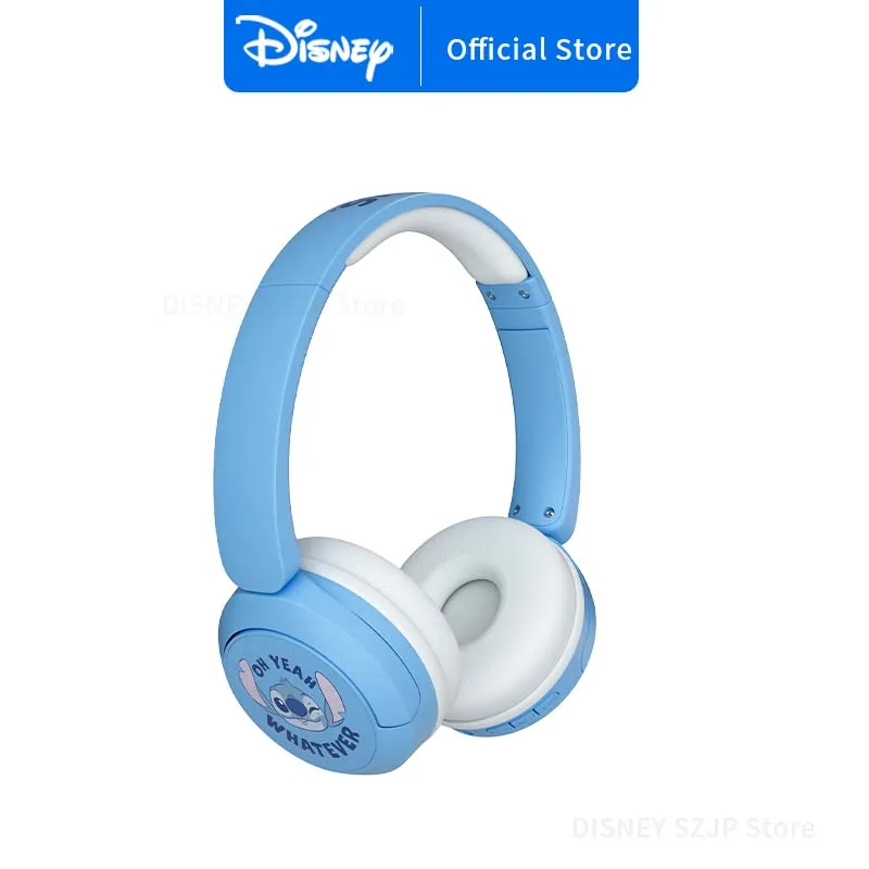 New Disney Stitch Headphones HIFI Stereo Sound Foldable Earphones X6 Wireless Bluetooth Headsets Anime Cartoon Kids Gifts