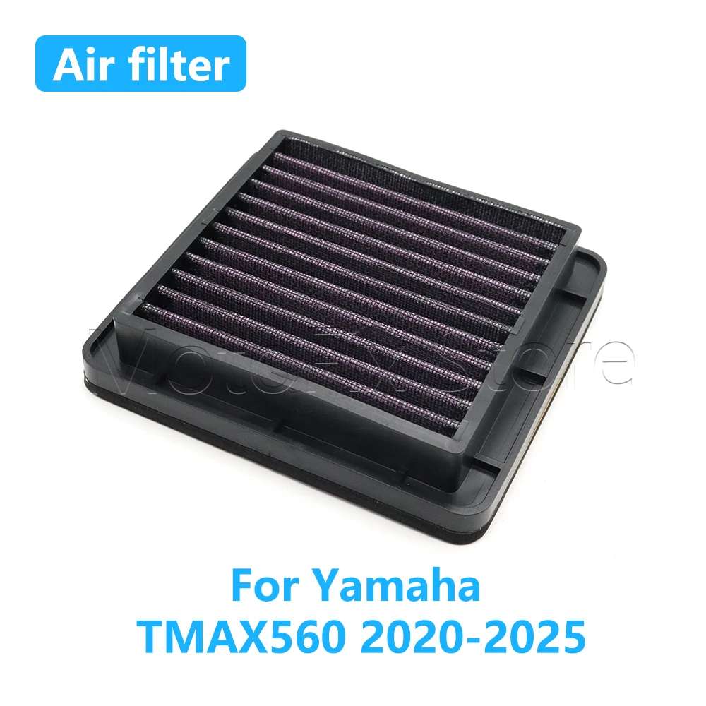 

Motorcycle High Flow Air Filter Intake Cleaner For Yamaha TMAX560 T-MAX560 TMAX 560 T-MAX 560 2020 2021 2022 2023 2024 2025