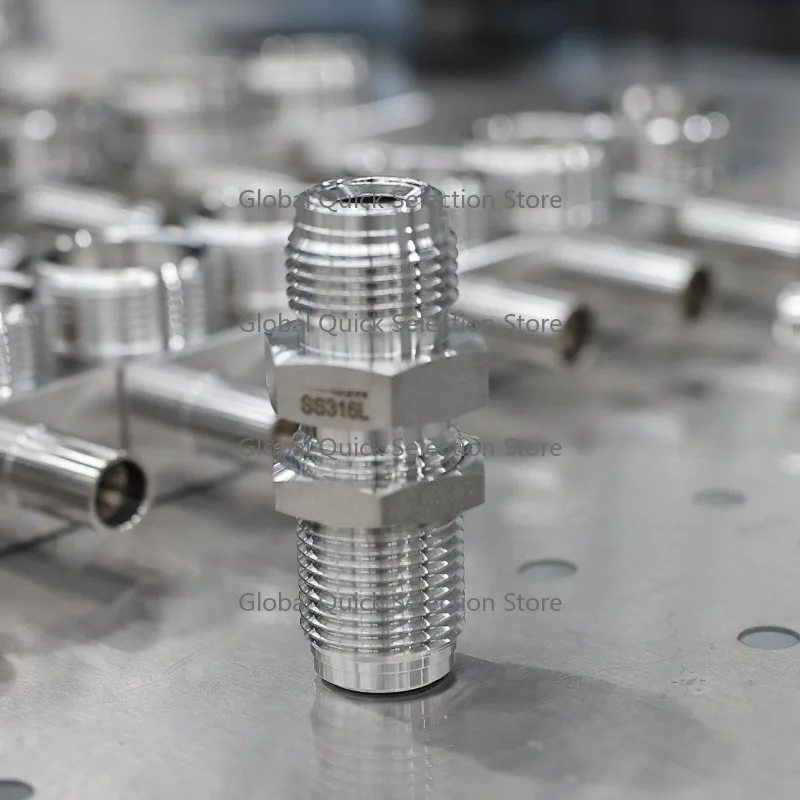 Different Sizes 316 Stainless Steel Male Face Seal Union Fitting for High Pressure Vacuum G-as Applications