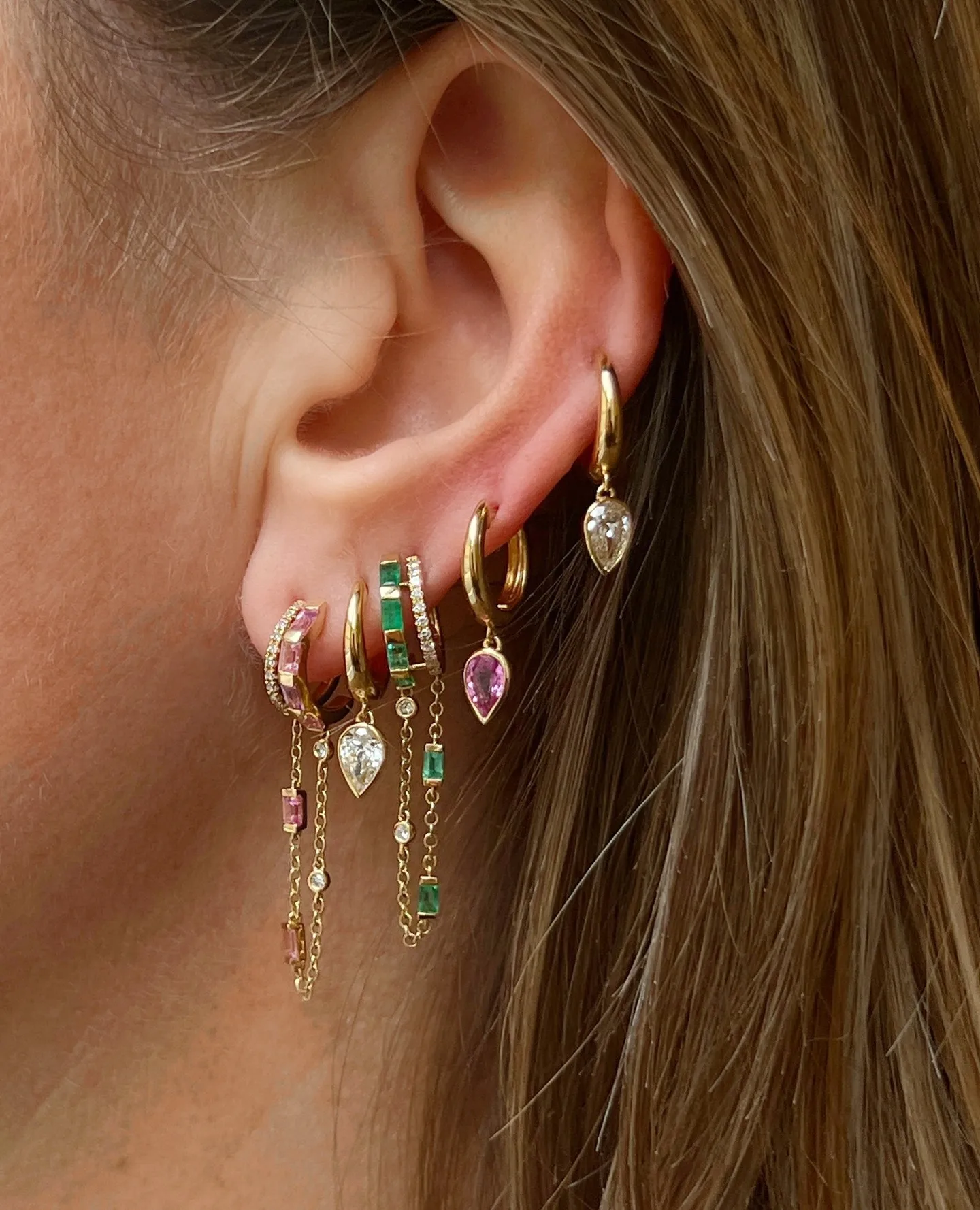 Thumbnail 4 - #16 Latest Dangle Chain Earrings Offers