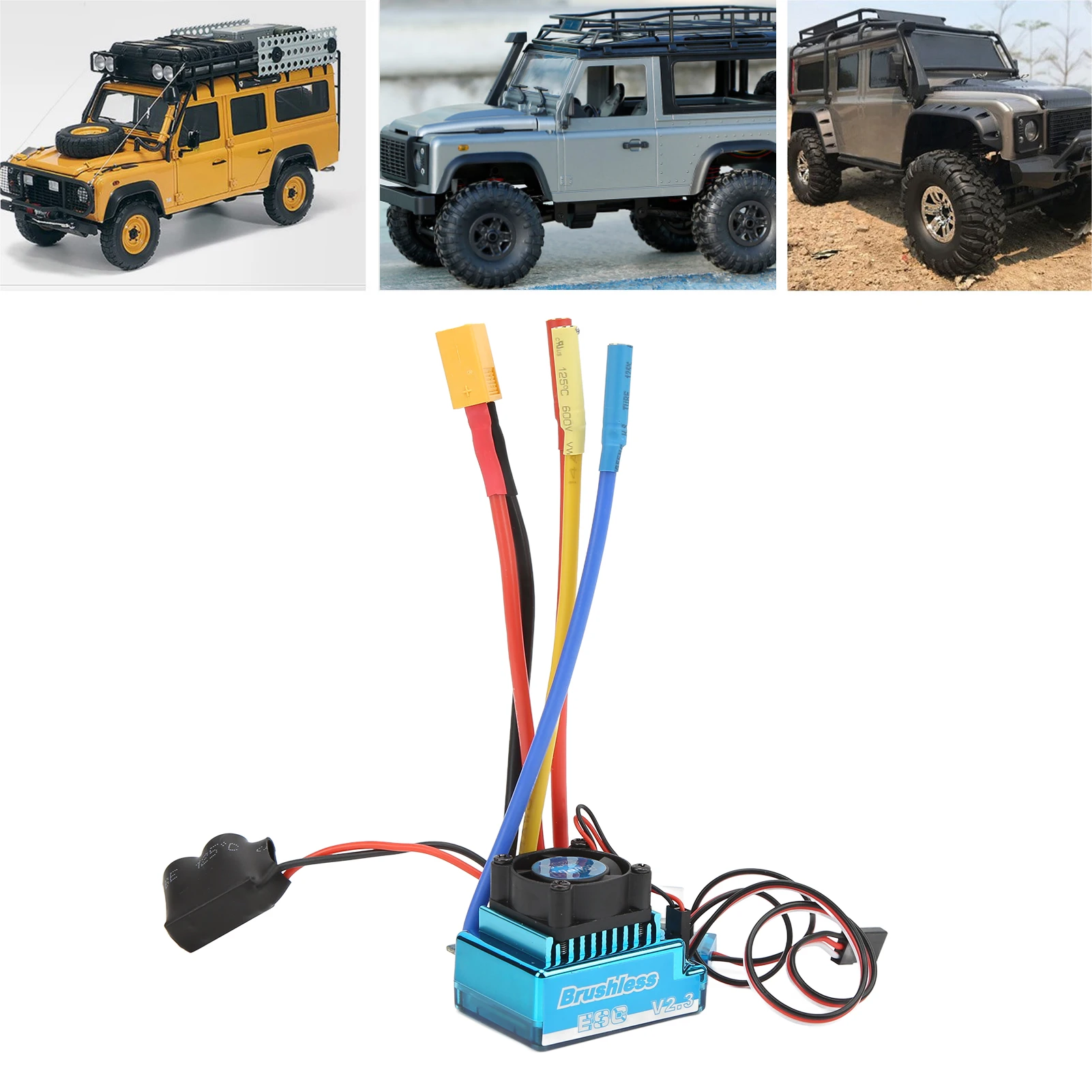 

120A RC бесщеточный ESC программируемый водонепроницаемый пылезащитный 9 уровней ускорения XT60 штекер ESC для 1/10 1/8 RC автомобиля бесщеточный ESC