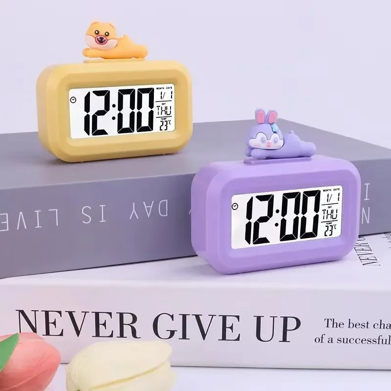 New Cartoon Music Stopwatch for Studying Time Management Date Countdown Timer Digital Table Clocks Reminder Desktop Alarm Clock