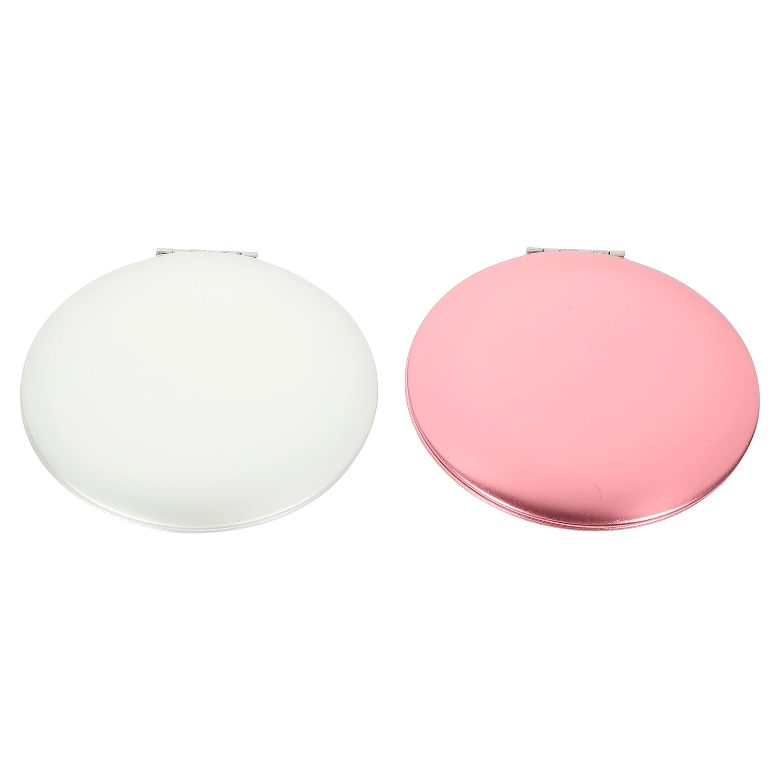 2Pcs Double-Sided Foldable Mini Makeup Mirrors Portable Compact Vanity Mirror Travel Pocket Size Mirror for Girls