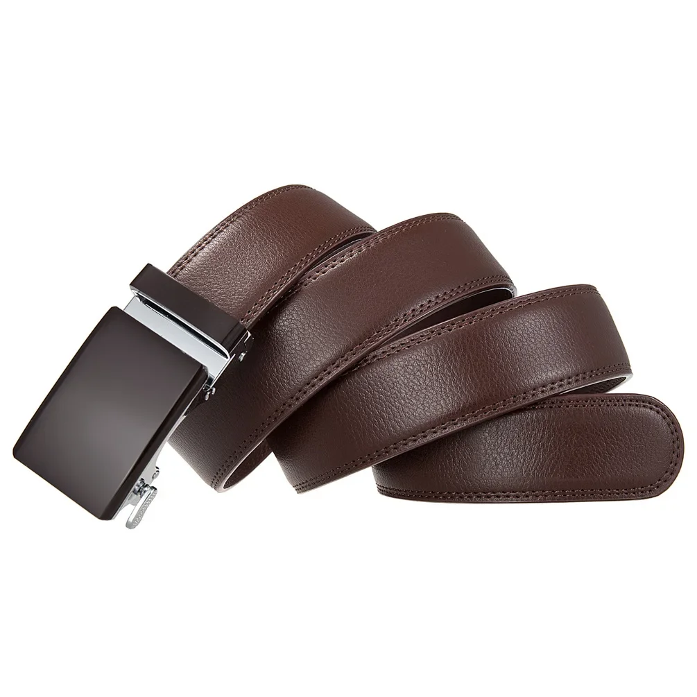 Automatischer Schnallengürtel aus echtem Leder, mehrfarbiger Hüftgurt für den täglichen Jeansgebrauch, 3,5 cm breiter Herren-Hüftgürtel, perfektes Vatertagsgeschenk – Detail 22