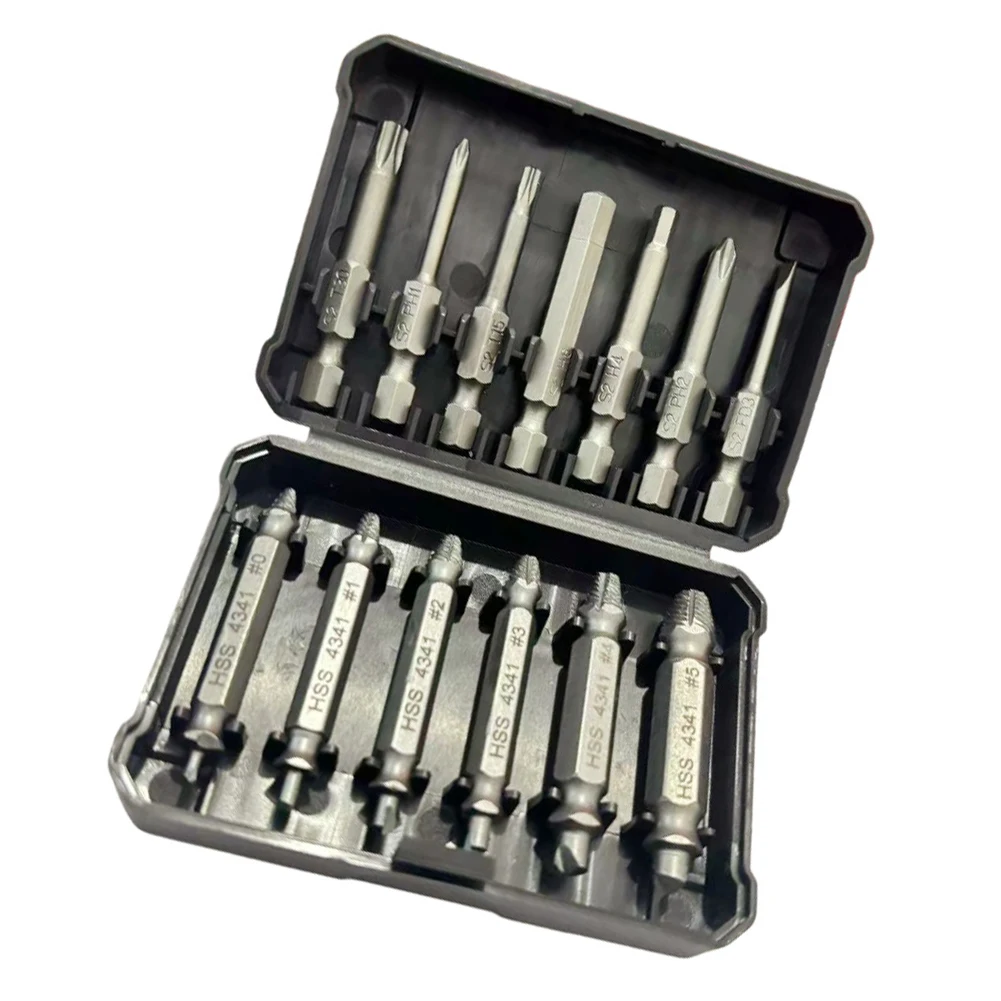 

Удаление сломанного болта, серебро, как набор экстракторов для винтов с левой и правой резьбой. Используйте стальной компактный пластиковый корпус 4341 45.