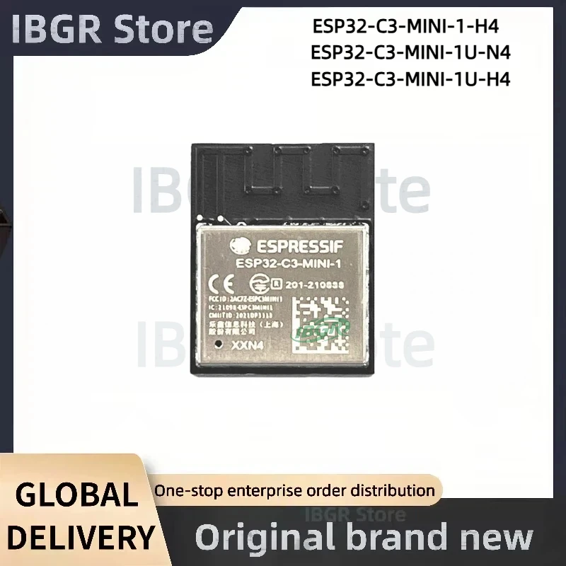 

ESP32 ESP32-C3-MINI-1-H4 ESP32-C3-MINI-1U-N4 ESP32-C3-MINI-1U-H4 WiFi& Bluetooth MCU Module Internet of Things Wireless Module