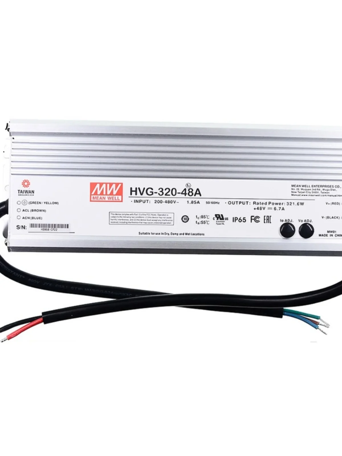 Mingwei Power Supply HVG-320-24A/30A/36A/42A/48A/54A 320W Constant Current Constant Voltage LED Driver