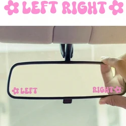 Left & Right Sticker for Car Interior Rearview Mirror Decoration Fashion Sticker High Quality Waterproof Vinyl Decals