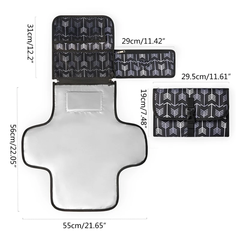Windelwechslerunterlage für Neugeborene, tragbares Wickeltischunterlage-Kissenblatt für Kleinkinder