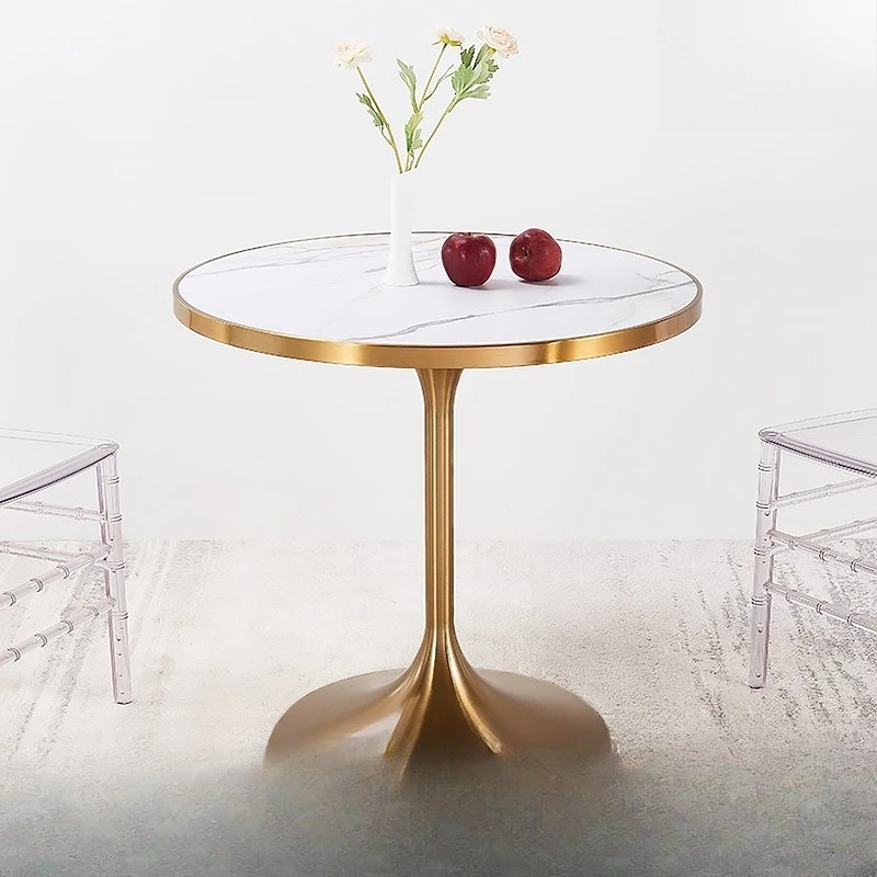 

Creative rock slab negotiation table hotel leisure reception round table small apartment living room sofa side balcony