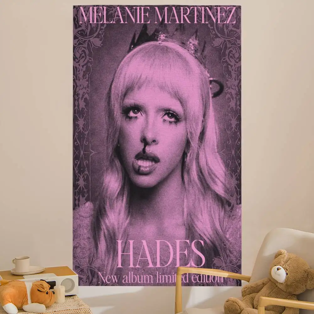 Popular Music Singer M-Melanie Martinez DIY Wall Tapestry for Living Room Home Dorm Decor Wall Art Decor