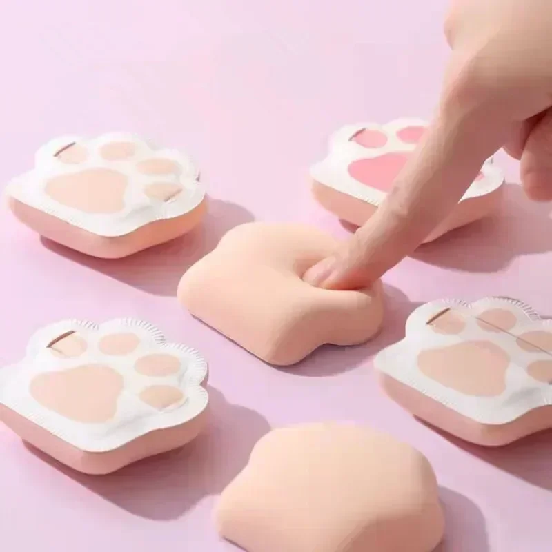 Cute Cat Claw Powder Puff Wet Dry Dual-use Super Soft Makeup Sponge Foundation BB Cream Blender Puff Cosmetics Beauty Tools