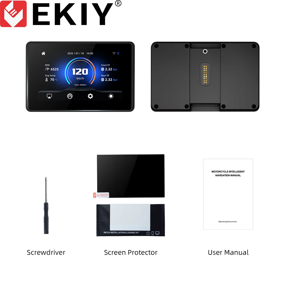 EKIY 5.0 "Draadloze CarPlay Moto Android Auto Voor BMW R1200GS R1250GS F800 F900 S1000XR GPS Motorfiets Navigatie Voor WonderWheel