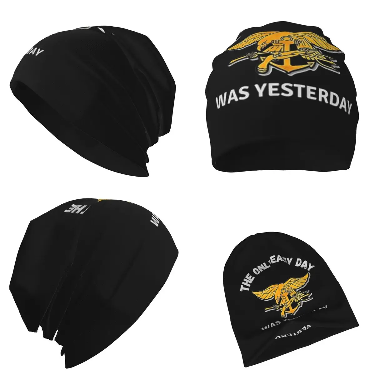 الولايات المتحدة الأمريكية البحرية الأختام الدافئة محبوك قبعة الهيب هوب بونيه قبعة الخريف الشتاء في الهواء الطلق بيني القبعات للجنسين الكبار