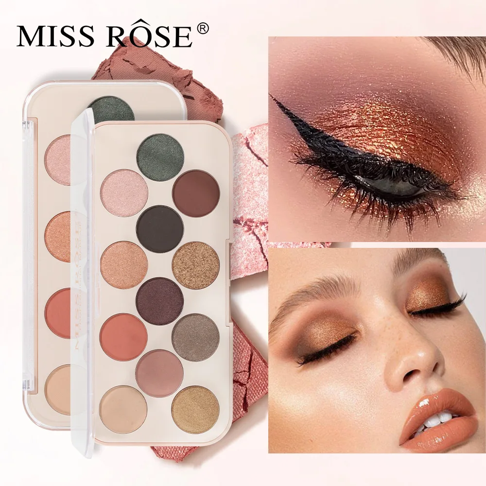 New multi-color matte eye shadow plate set makeup box durable and easy to color pearl eye shadow powder blusher plate portable g