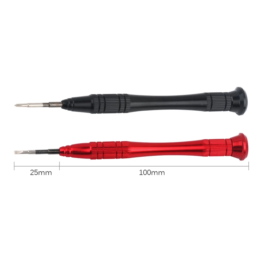 Precision Screwdriver Set for Glasses Watches Repair Tool, 2mm Slotted Flat Head PH00 Phillips Cross Screwdriver for Electronics