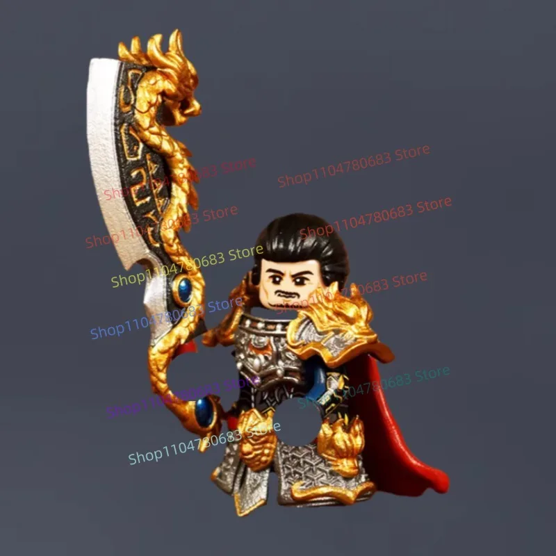 

Строительный блок MOC, мини-фигурка, лезвие дракона, воин, сборная модель, дисплей, аниме, мультяшная декоративная игрушка, праздничный подарок, коллекционная