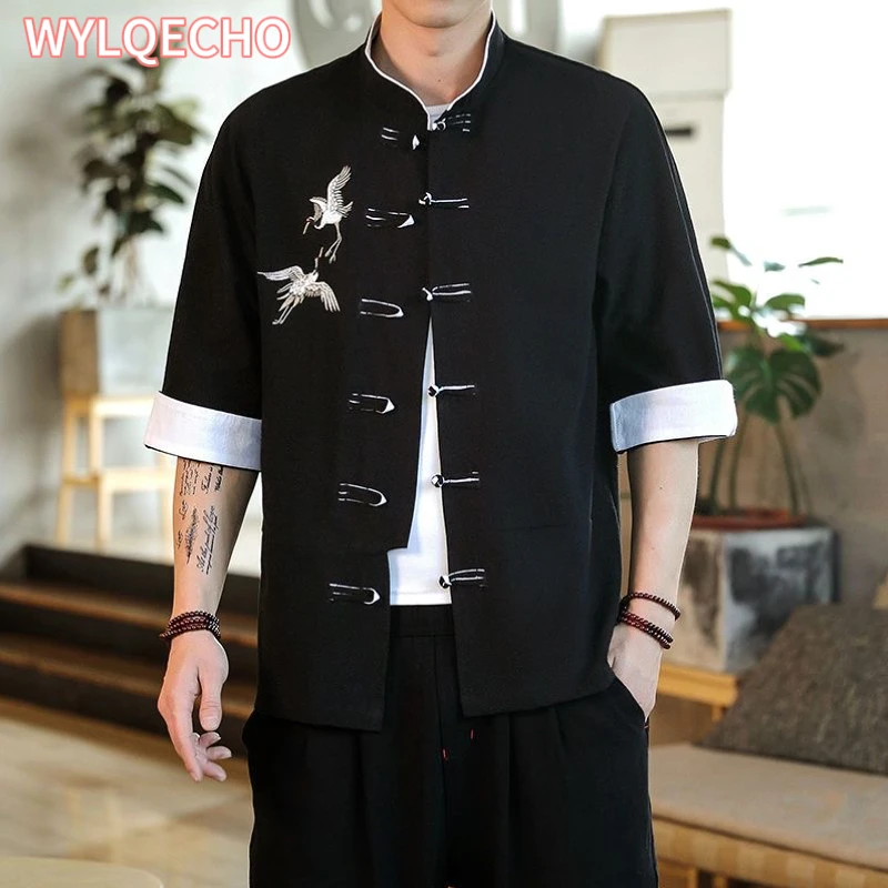 

Baju Tradisional Cina Atasan Pria Hanfu Gaya Mode Modern Baju Setelan Tang Asia Jaket Mantel Kung Fu Toko Online Cina