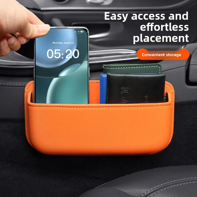 Auto Mittelkonsole/Tür Organizer Tasche Auto Sitz/Rücken Kleinigkeiten Aufräumen Tragbare Aufbewahrungsbox Klebrige Tasche Innen Zubehör