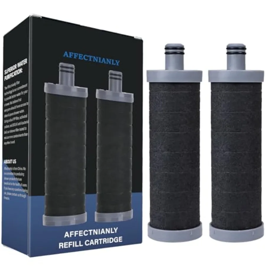 

Carbon Shower Filter Cartridge 2PCS Compatible with Aquayouth Shower Filter System Removes Chlorine Heavy Metals and Impurities