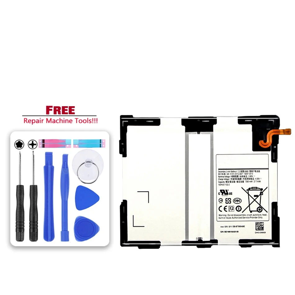 

EB-BT595ABE 7300Mah аккумулятор для планшета Samsung Galaxy Tab A2 10,5 SM-T590 T595