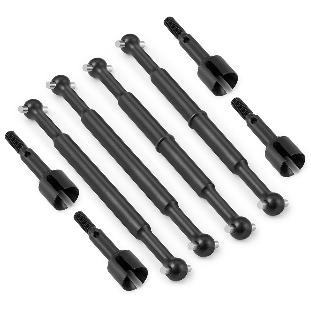 TRINOOD Steel Front & Rear CVD Drive Shaft Dogbones and Drive Cup for Tamiya HotShot 58391 4WD 1/10 Buggy Truck Parts