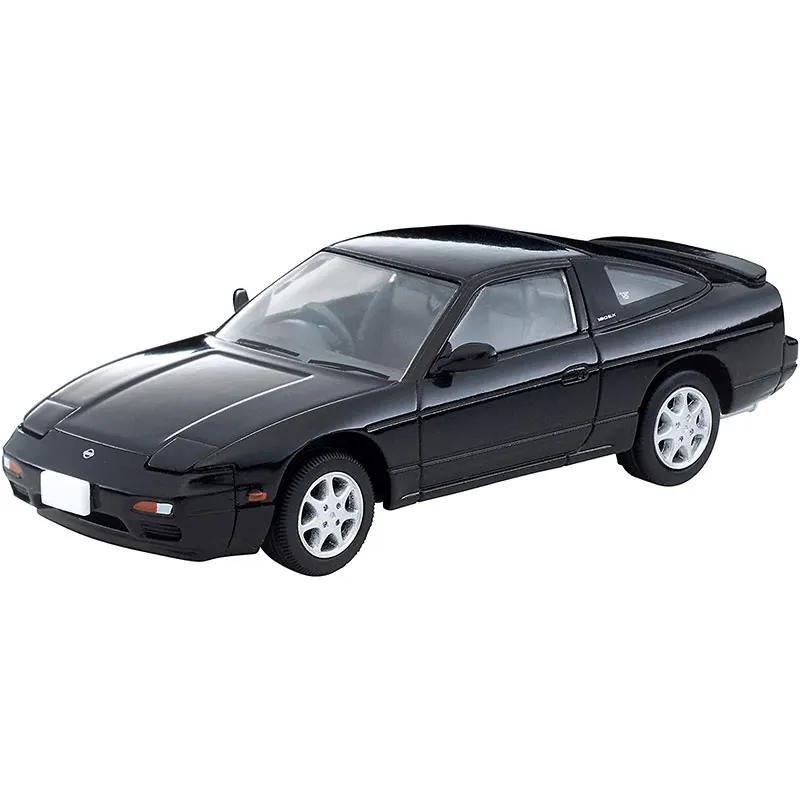 Tomytec Tomica TLV 1/64 LV-N235a/B Nissan 180SX TYPE II Black White Die-cast alloy car model collection display gift