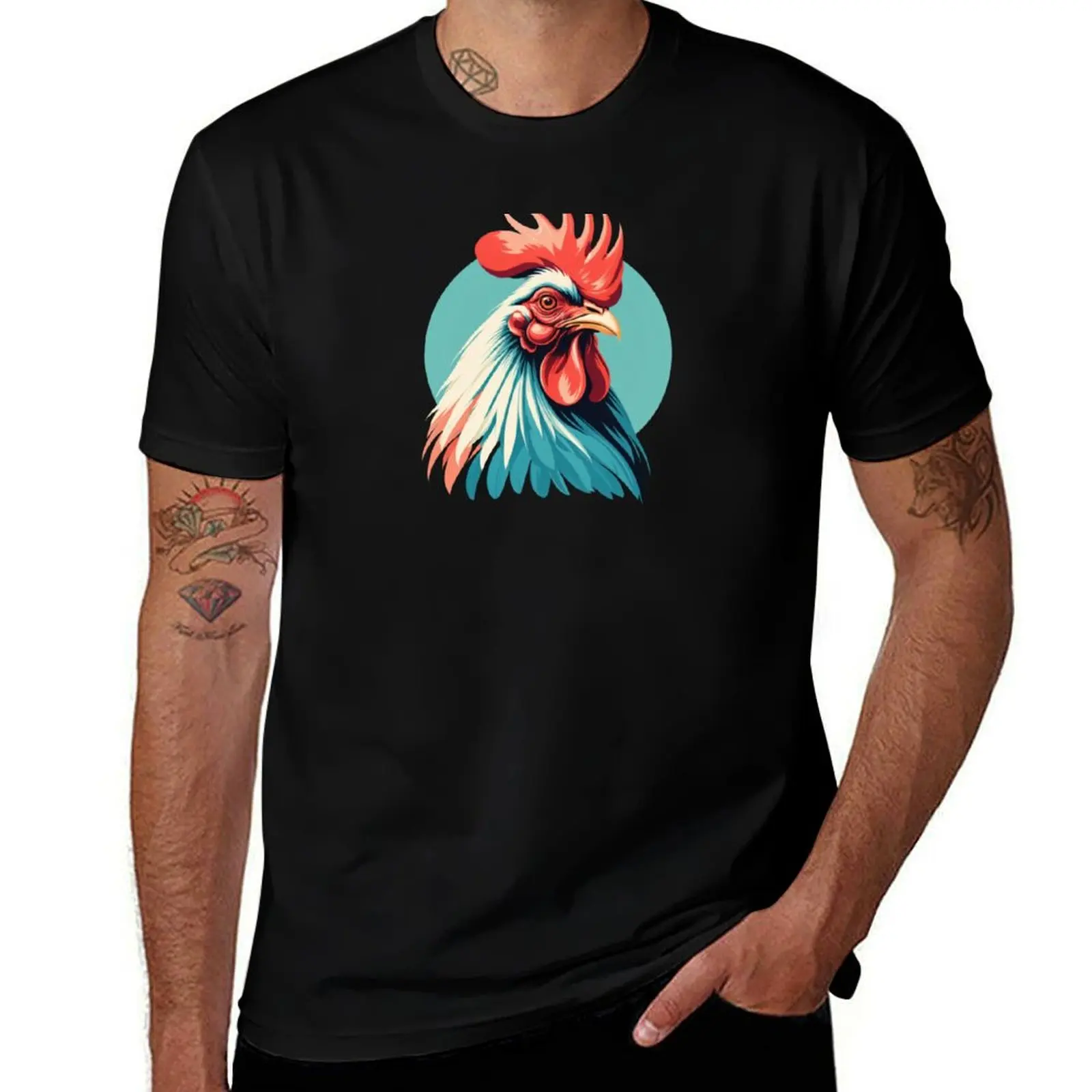 

King Rooster T-Shirt man t shirt graphic t shirts for man cotton