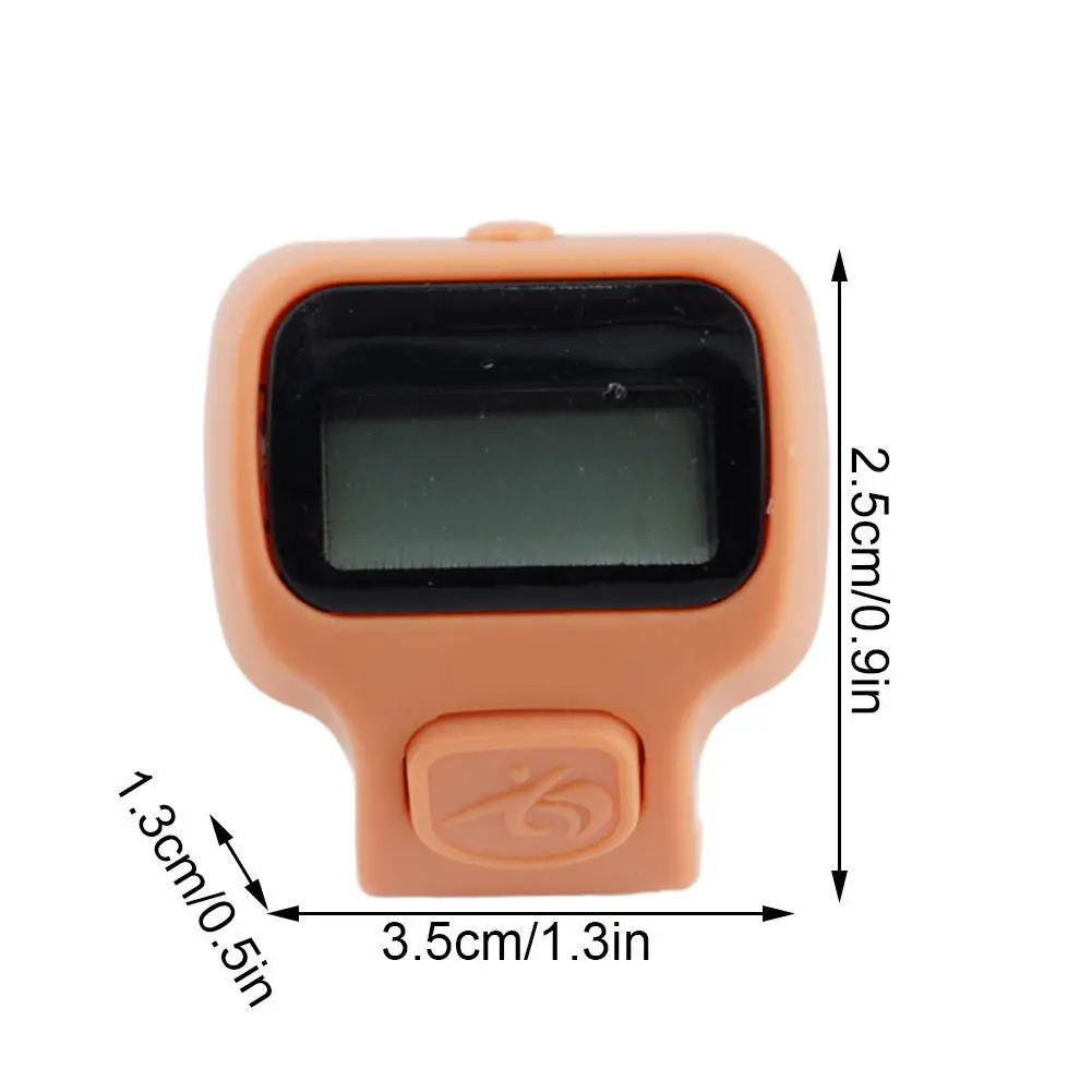 MINI แหวนรูปร่างเคาน์เตอร์นิ้วมือ LCD Electronic Digital TALLY Counter สมาร์ทแหวนคลิก Lap Counter กิจกรรม Clicker Finger Counter
