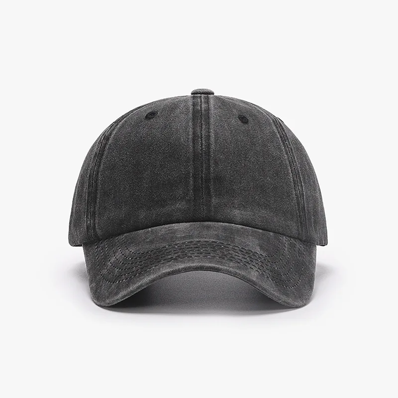 Customized Printed Logo Women Artistic Retro Soft Top Versatile Duck Tongue Caps Men Outdoor Sports Washed Cotton Baseball Hats view 5