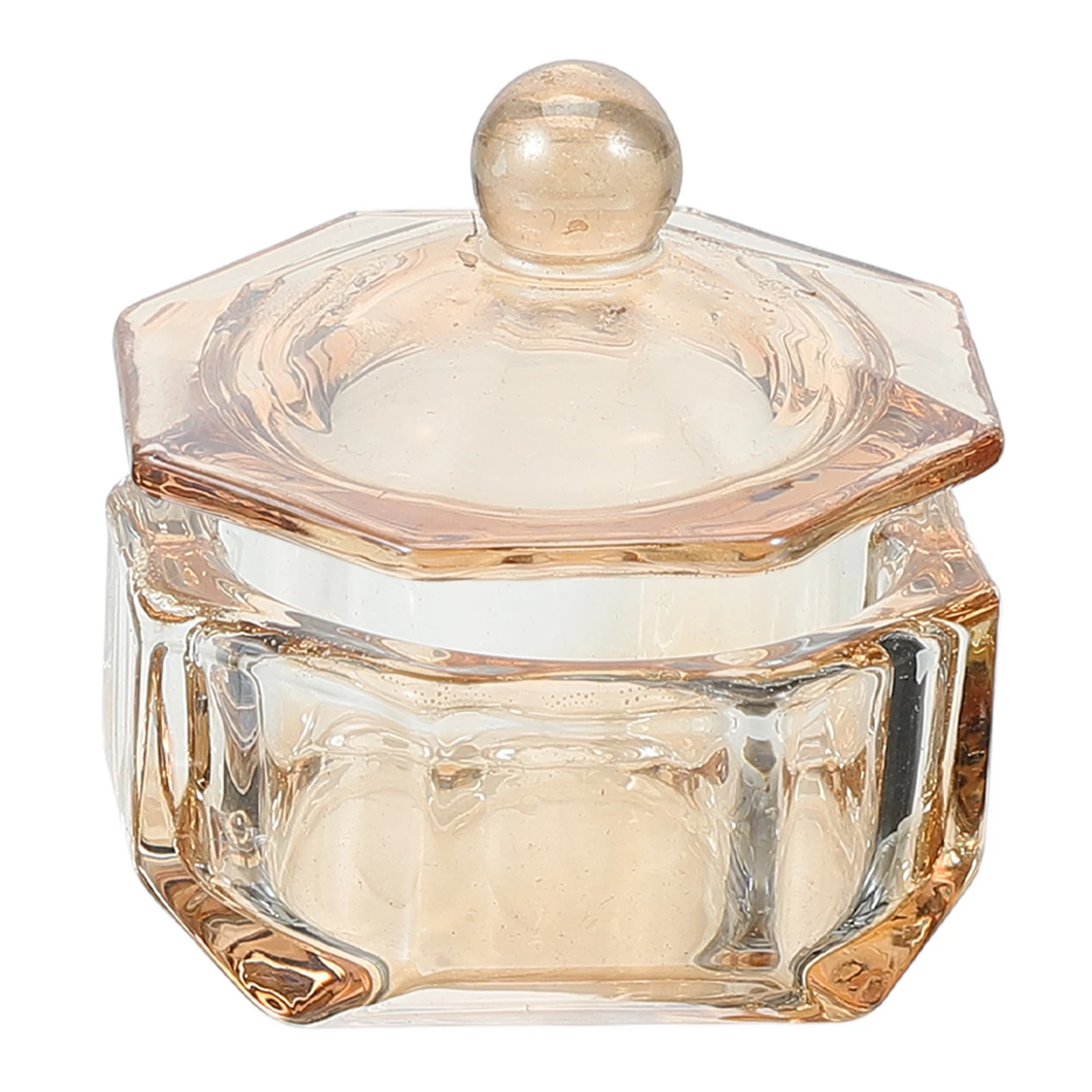 Plat de Nail Art en verre élégant, bol remplaçable pour mélanger la poudre acrylique, outils de manucure liquide, utilisation sur le technicien des ongles