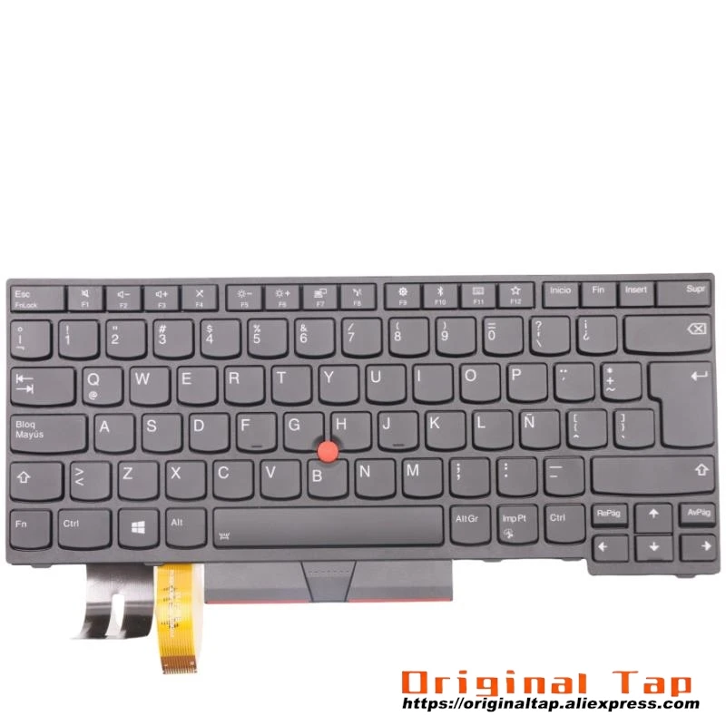 LAS Latin Spanish Backlit Keyboard for Lenovo Thinkpad E480 E485 E490 T480S T490 T495 P43S L480 L490 L380 L390 Yoga 01YP283 01YP