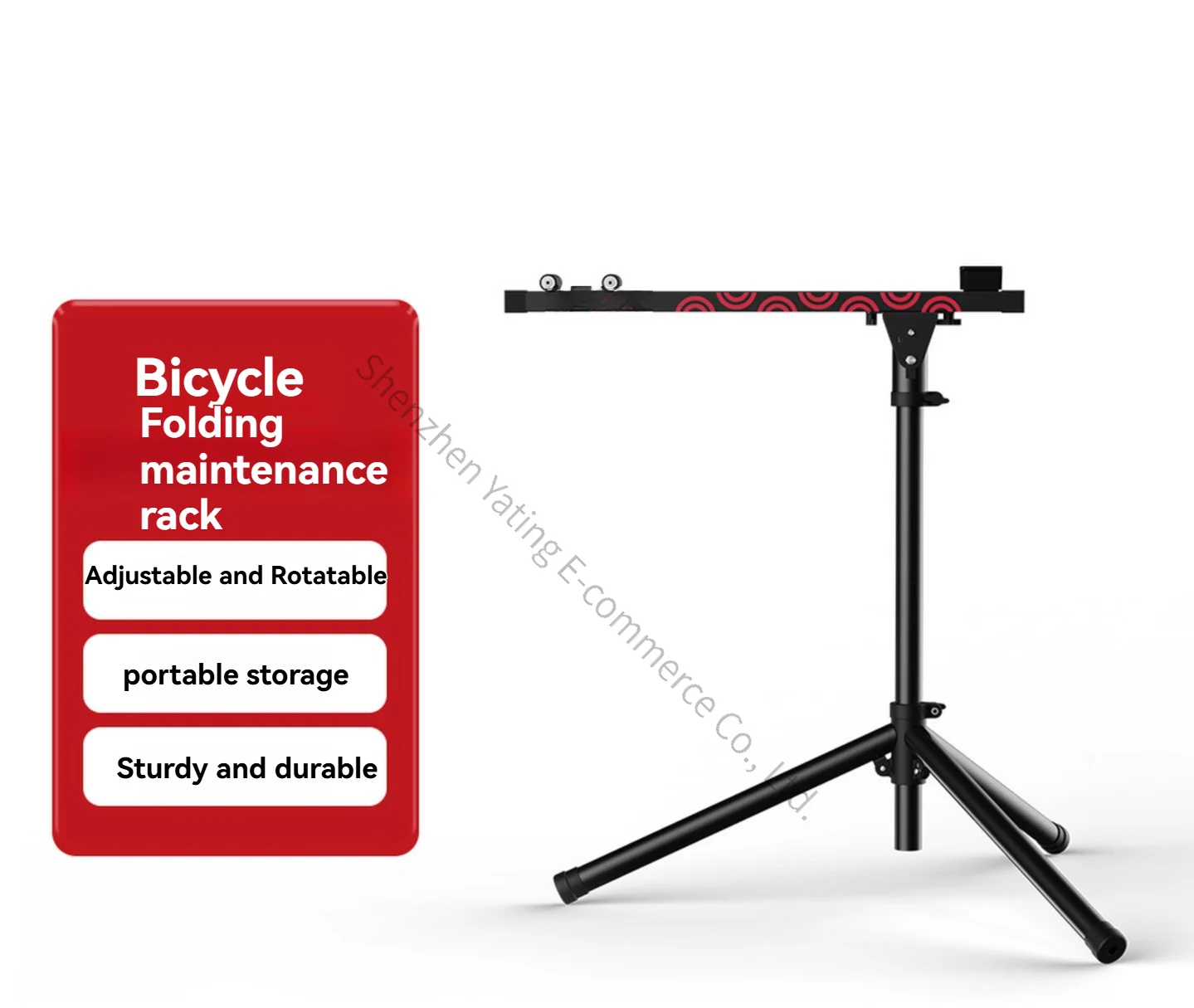 Highway Mountain Bike Repair Rack Cycle Adjuster Display Rack Workbench Retractable Folding Parking Rack