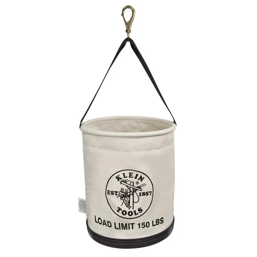 

Tools 5109SLR Canvas Bucket, AllPurpose Tool Bucket with Plastic Bottom with Drain Holes, Load Rated Up to 150Pounds