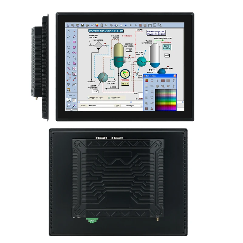 17/19/21.5 Inch Capacitive Touch Panel PC Aluminum Alloy Die-casing Industrial All-in-One Computer System Industrial HMI