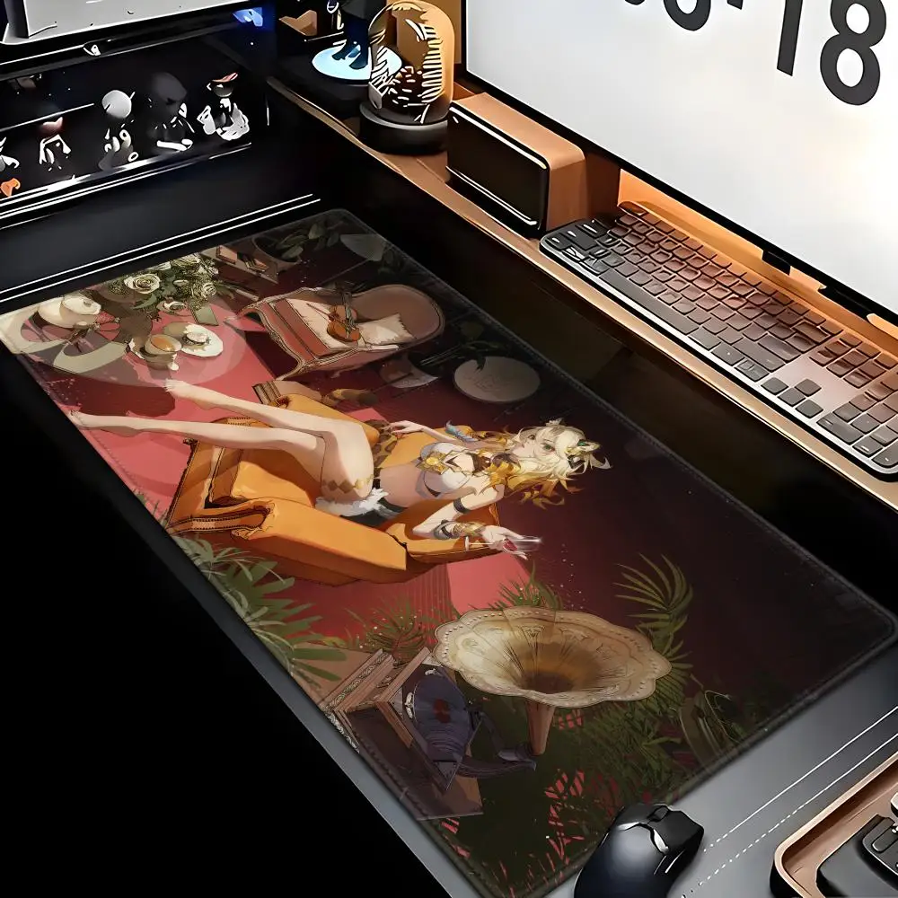 Xilonen Animation game Beautiful patternsOffice Computer Desk Mat Table Big Mouse Pad Cushion Nonslip Decor for Genshin Impact