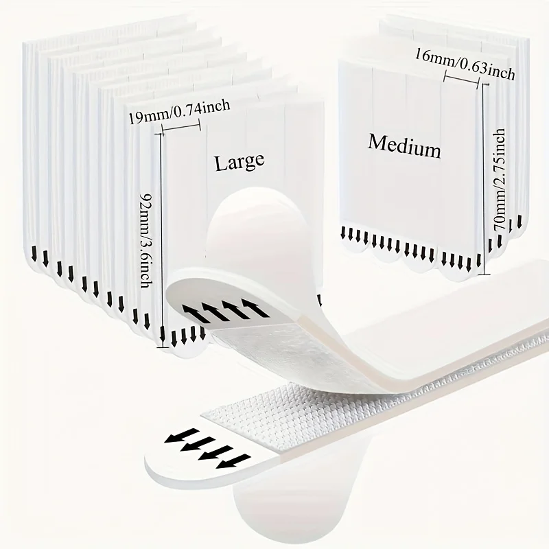 YITAPE 12 Pairs White Picture Hanging Strips Heavy Duty Wall Adhesive Strips No Nails Hooks Magic Tape for Frame Photo Mirror